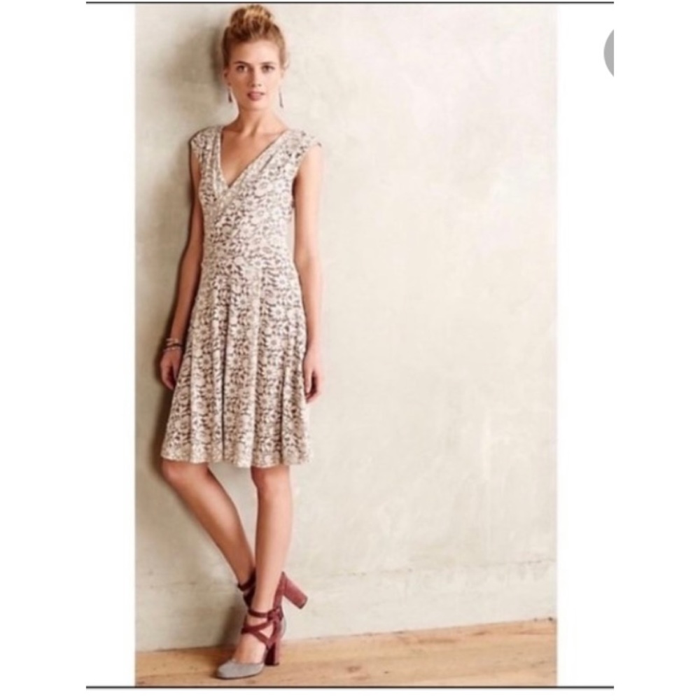 Anthropologie Maeve Brushed Lace dress, size L